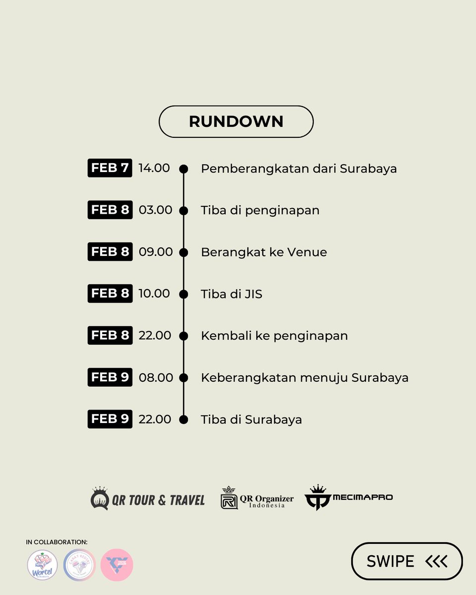 qr_tour's tweet image. MCP OFFICIAL PARTNER CONCERT TRANSPORTATION SEVENTEEN [RIGHT HERE] IN JAKARTA

Halo Carat Jawa Timur dan Sekitarnya! Yuk join official trip konser Seventeen dari QR Tour and Travel

Harga mulai 750rb/pax

Info dan pemesanan
🔗 linktree.com/qr_organizer 

Promoted by @mecimapro…