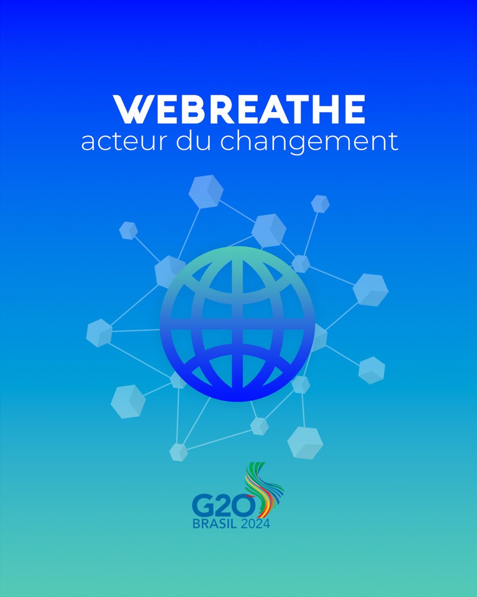 🌍 WEBREATHE en 2025 : Le G20 nous inspire à innover pour un avenir durable, en optimisant nos solutions locales pour un impact global.🍃

Ensemble, relevons les défis de demain !🚀#WEBREATHE #durabilité #transitionenergétique #G20 #mobilitédurable #innovation #international