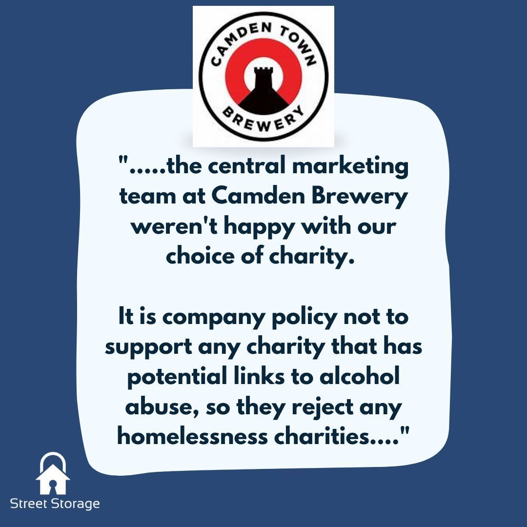Street Storage (@street_storage) on Twitter photo 1/3 <a href="/CamdenBrewery/">Camden Town Brewery</a> for the 4th time we ask you to explain why this was told to us by a Hampstead based choir wanting to raise funds for Street Storage last month. To date you have neither denied nor explained. 1/3 <a href="/CamdenBrewery/">Camden Town Brewery</a> for the 4th time we ask you to explain why this was told to us by a Hampstead based choir wanting to raise funds for Street Storage last month. To date you have neither denied nor explained.