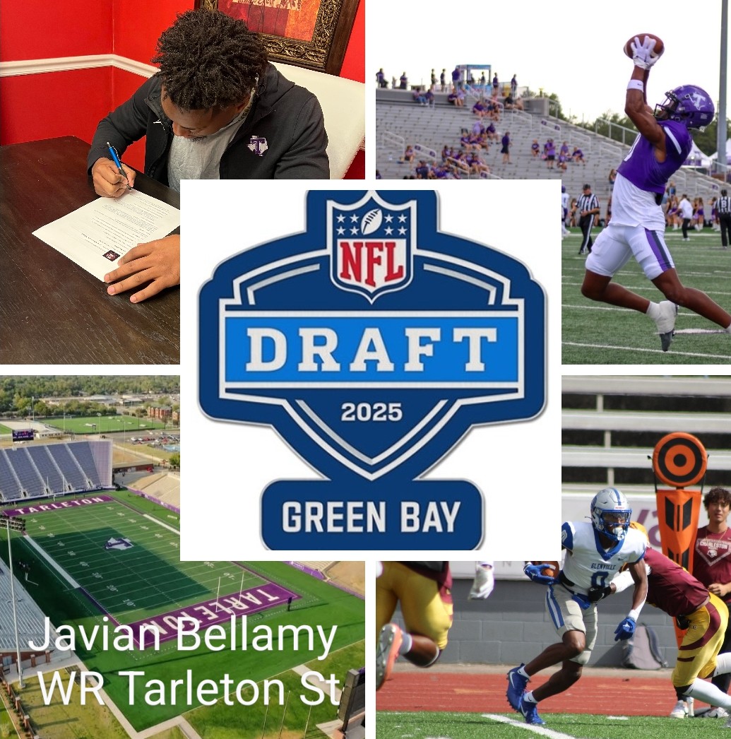 <a href="/BellamyJavian/">Javian Bellamy</a> 
Signs with <a href="/andsportent/">A.N.D Sports Entertainment</a> 
Javian Bellamy WR Tarleton St 6'1 195
See you <a href="/TropicalBowlUSA/">TRILLION TROPICAL BOWL</a>