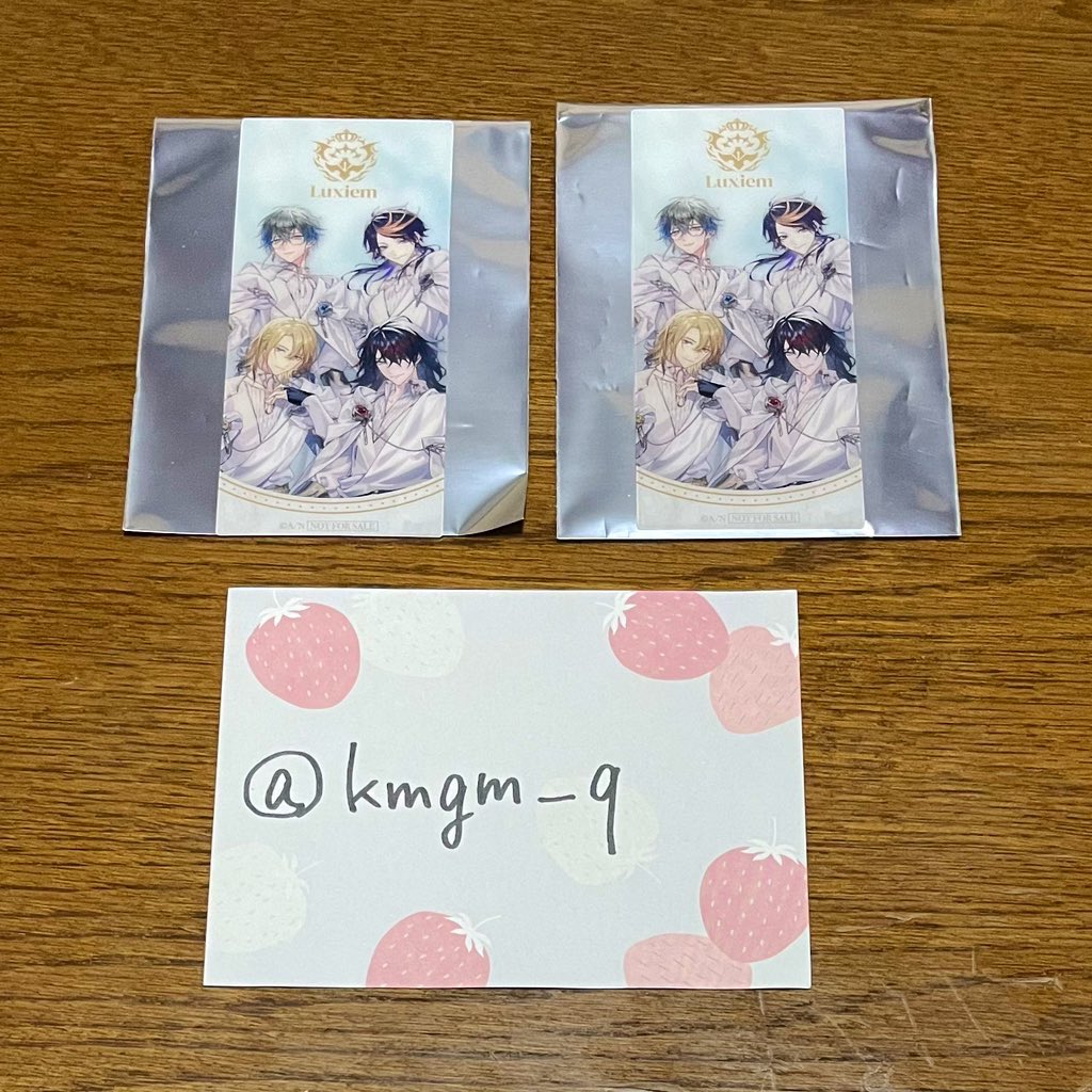 【交換】Luxiem 3rd Anniversary チェキ風カード クリアカード 特典

◎osにて追加購入したため特典増える予定
◎缶バ40~追加購入予定(再販待ち)
◎郵送のみ

求)アイコンの方

【譲渡】
・特典：1点/200円