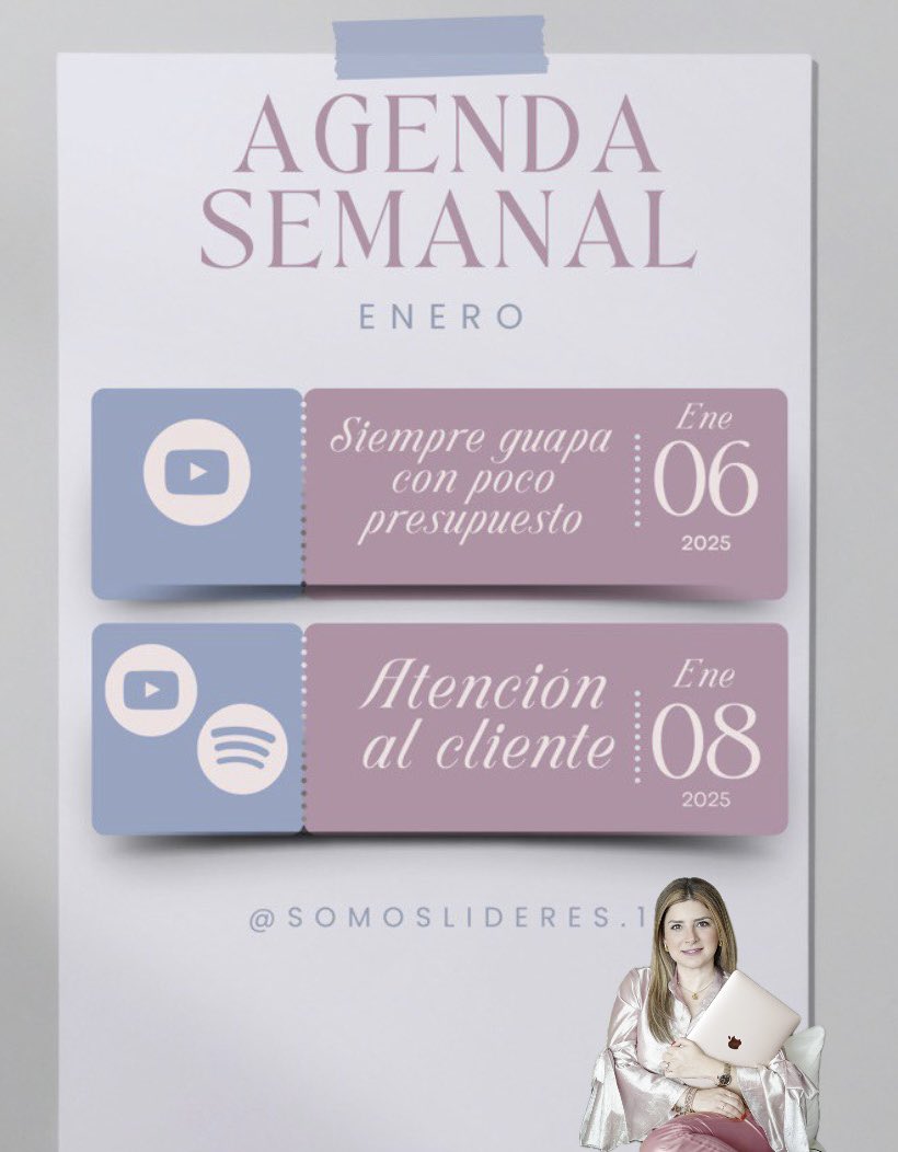 Holaa🤩 Primer lunes del año! Nos vemos este #miércoles y #viernes por mi canal de #YouTube y de #Spotify