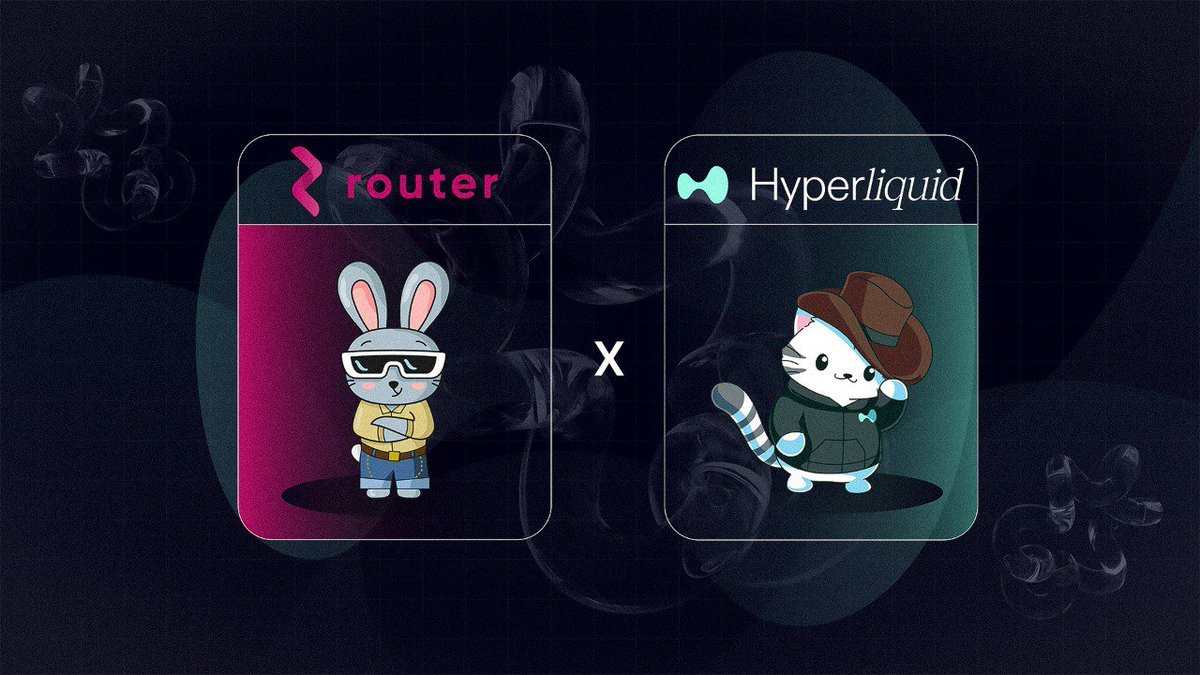 Router Protocol (@routerprotocol) on Twitter photo 1/ gm <a href="/HyperliquidX/">Hyperliquid</a>
Router is pleased to announce support for Hyperliquid, HyperEVM, HYPE Staking and more.
TLDR:
⚡ Bridge to/from 35+ chains (incl. non-EVMs like Sui) via <a href="/NitroByRouter/">Nitro | Powered by Router</a>
⚡ Staking rewards and more with <a href="/0xHyperBeat/">Hyperbeat</a>
⚡ ROUTE ticker acquired, HyperEVM 1/ gm <a href="/HyperliquidX/">Hyperliquid</a>
Router is pleased to announce support for Hyperliquid, HyperEVM, HYPE Staking and more.
TLDR:
⚡ Bridge to/from 35+ chains (incl. non-EVMs like Sui) via <a href="/NitroByRouter/">Nitro | Powered by Router</a>
⚡ Staking rewards and more with <a href="/0xHyperBeat/">Hyperbeat</a>
⚡ ROUTE ticker acquired, HyperEVM