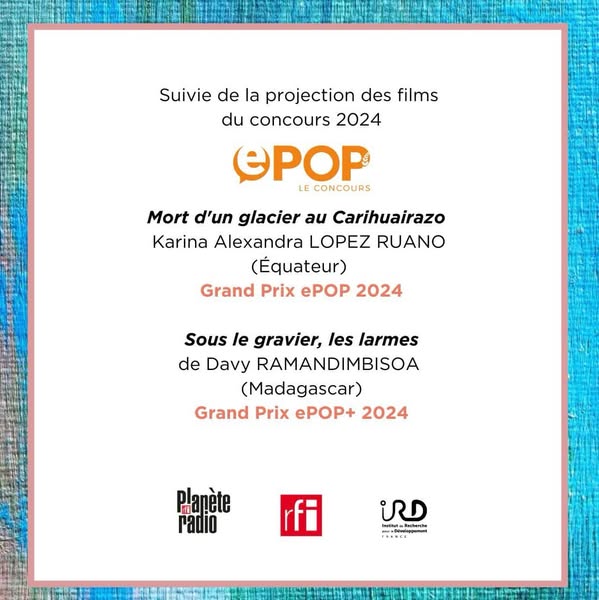 Le CNC (@lecnc) on Twitter photo Soirée courts métrages du <a href="/FFatmospheres/">Festival Atmosphères</a> - Mercredi 15 janvier 2025 à 19h
Projection de la sélection 2024 du concours « La vie rêvée » suivie de la présentation des deux films lauréats du concours ePOP 2024.
👉 Entrée gratuite sur inscription : helloasso.com/associations/a… Soirée courts métrages du <a href="/FFatmospheres/">Festival Atmosphères</a> - Mercredi 15 janvier 2025 à 19h
Projection de la sélection 2024 du concours « La vie rêvée » suivie de la présentation des deux films lauréats du concours ePOP 2024.
👉 Entrée gratuite sur inscription : helloasso.com/associations/a…