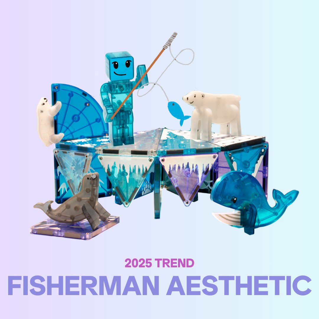 Have you seen the 2025 trend predictions from Pinterest? From castlecore dreams to fisherman chic, the trends are incredible! But one thing's ALWAYS in style: playtime! ✨ 

MAGNA-TILES sets let you create whatever you can imagine. 

#MAGNATILES #2025trends #trends #kidstoys