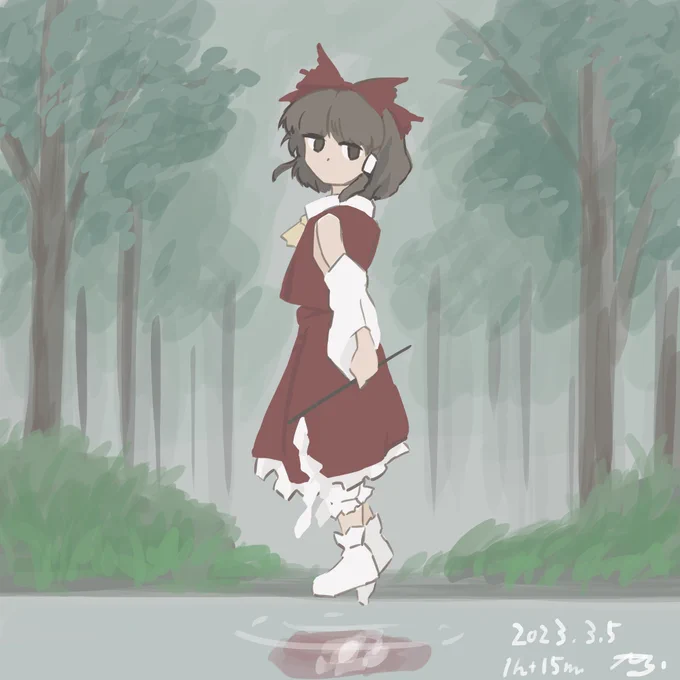 #1月6日は霊夢の日 
個人的に好きなのを再掲×2 