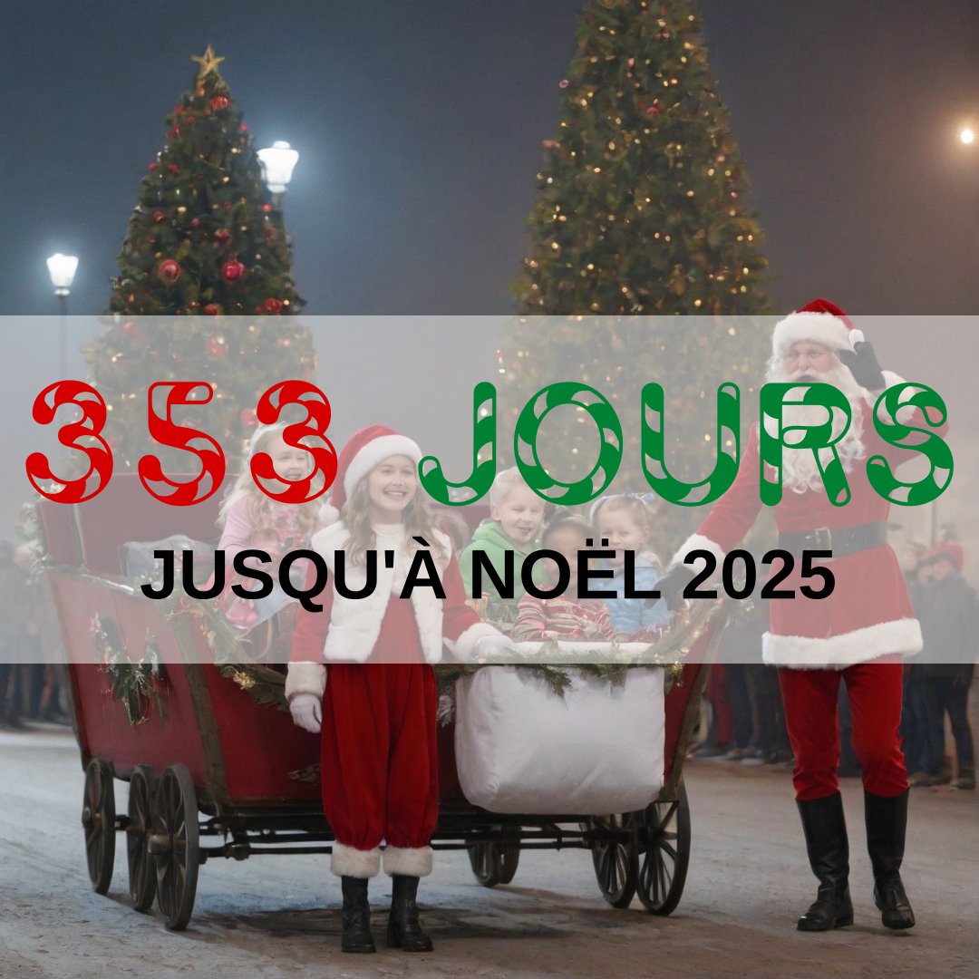 TheXmasCounter's tweet photo. Êtes-vous enthousiaste à l'idée de la saison des fêtes de 2025?
353 jours jusqu'à Noël 2025https://youtube.com/shorts/WG0yx8yworo

🎄🎅🤶⛄

Vidéo quotidienne: https://t.co/ZOA7W51KTo

#noël #noël2025 #compteàrebours #français #fr https://t.co/hg208E053l
