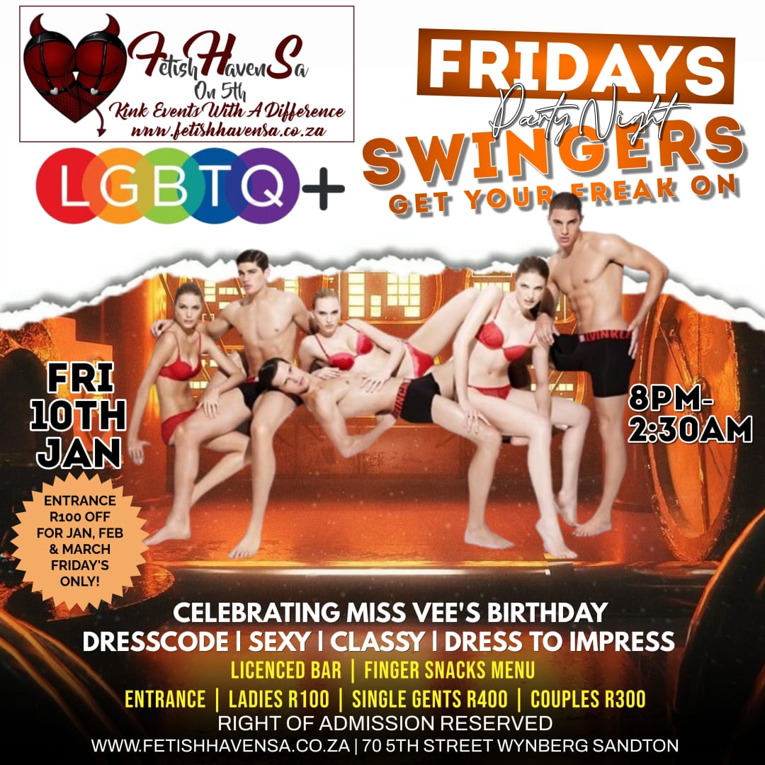 fetishhavensa's tweet photo. #FridayVibes #fridaynightfun #swingersa #swingerlife #adultparty #naughtyparties #kinkclub https://t.co/EpA5qkzS16