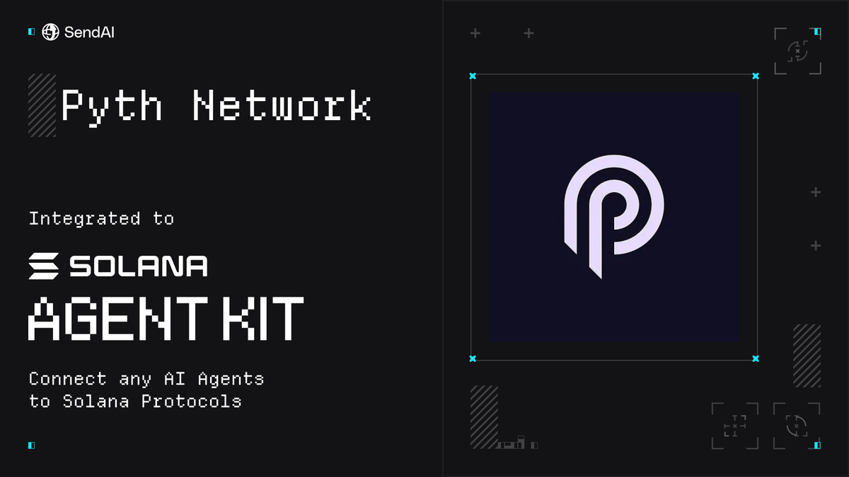 Pyth Price Feeds are now available on Solana Agent Kit from <a href="/sendaifun/">SendAI</a> 🤝

This enables any DeFi agents to fetch the real-time price of any of the 600+ assets available on the Pyth Network!