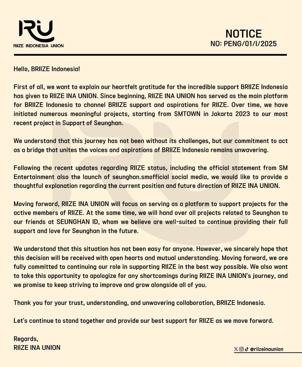 RIIZE INDONESIA UNION tweet media