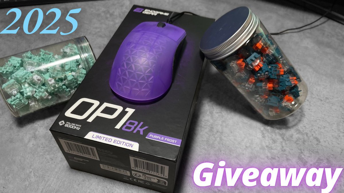 Happy new year! To kick off 2025 I will be giving away some Items I think any gamer would enjoy. Switches graciously provided by TorontoKBM

2 winners
- 1 <a href="/endgamegear/">￳Endgame Gear</a> op18k PF edition
- 2nd winner can choose between Gateron Jade or TTC king of magnetic!

To enter:
must follow