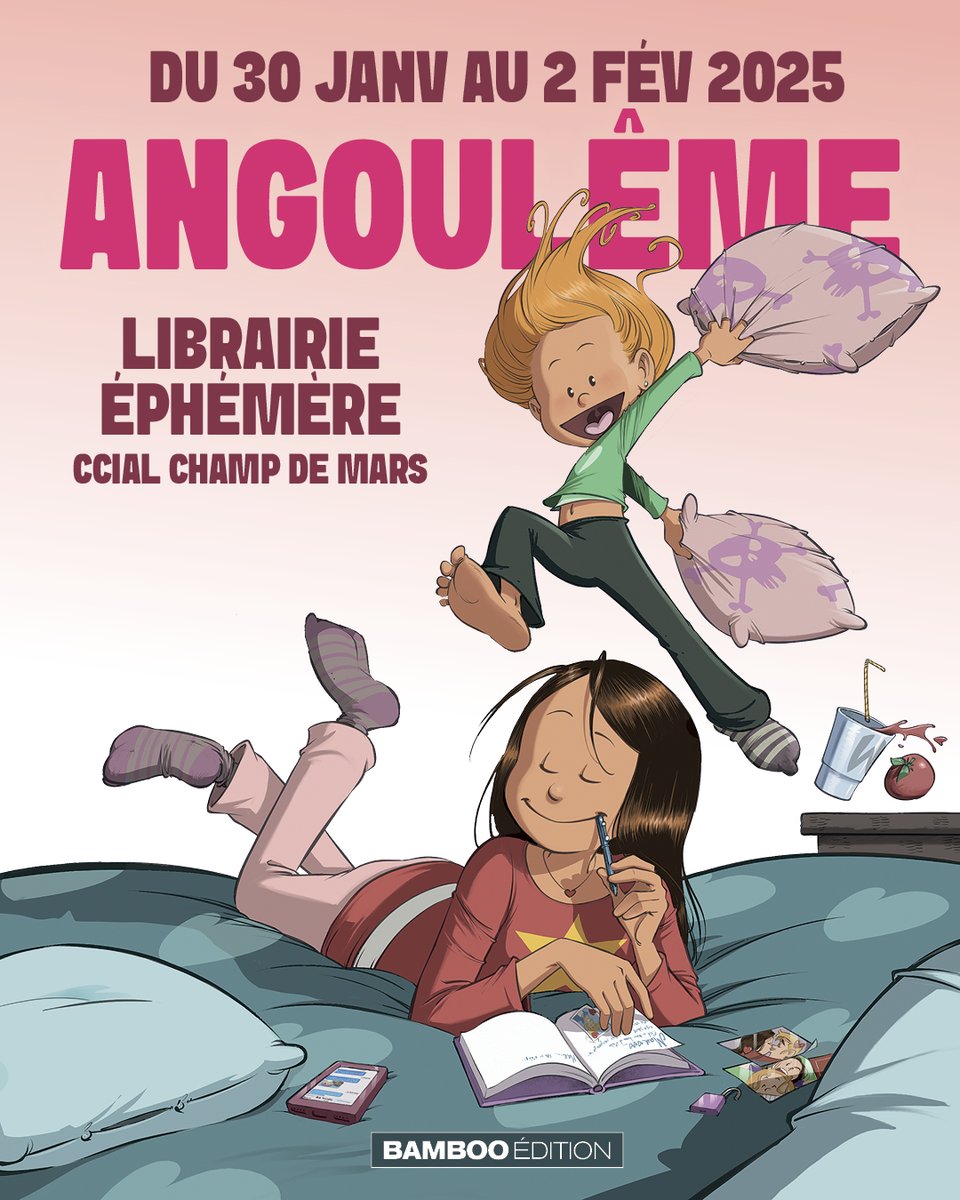 📅 Retrouvez-nous à Angoulême pour le Festival International de la Bande Dessinée d'Angoulême, du 30 janvier au 2 février ! 🥰
👉 Rdv dans 𝗻𝗼𝘁𝗿𝗲 𝗯𝗼𝘂𝘁𝗶𝗾𝘂𝗲 𝗲́𝗽𝗵𝗲́𝗺𝗲̀𝗿𝗲, dans la galerie commerciale du Champ de Mars !
Nous avons hâte de vous retrouver ! 🧡