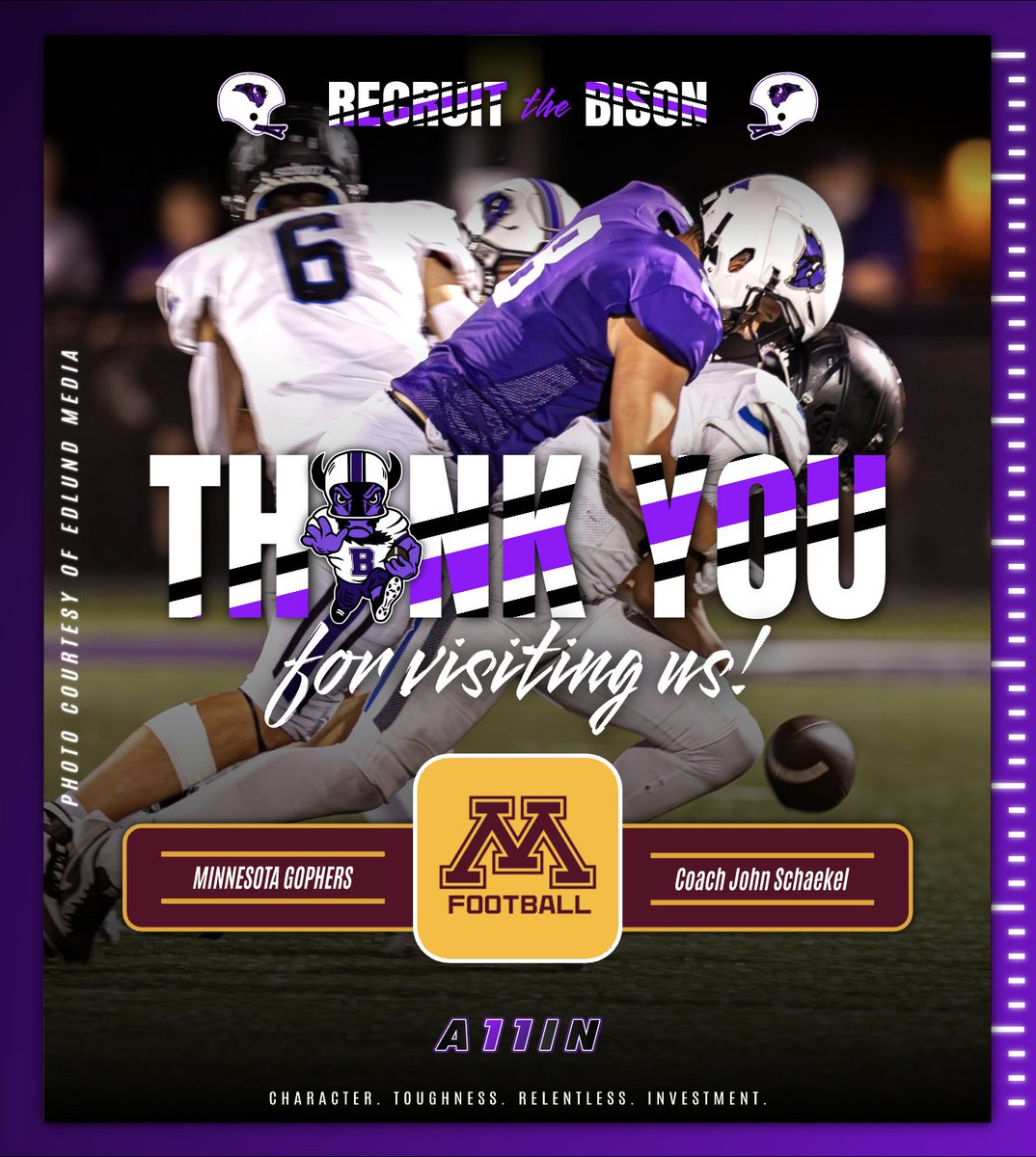 Bison Football (@gobisonfootball) on Twitter photo Thank you to Coach <a href="/Shakes_GopherFB/">John Schaekel</a> of <a href="/GopherFootball/">Minnesota Football</a> for coming to BHS this morning to meet with some of our kids & learn more about our football program! ๐ค
#RecruitTheBison ๐ฆฌ๐ Thank you to Coach <a href="/Shakes_GopherFB/">John Schaekel</a> of <a href="/GopherFootball/">Minnesota Football</a> for coming to BHS this morning to meet with some of our kids & learn more about our football program! ๐ค
#RecruitTheBison ๐ฆฌ๐
