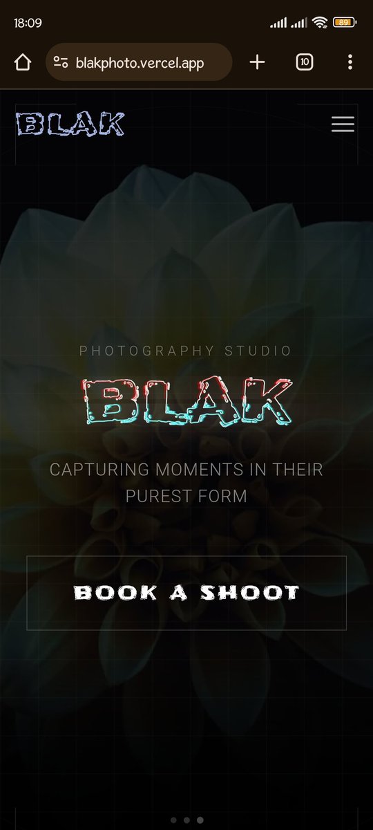 Tried a new niche. A photography website 
blakphoto.vercel.app