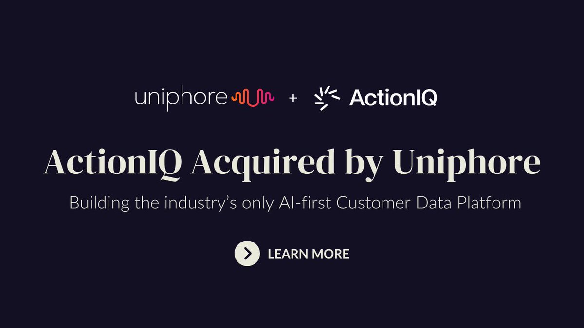 New year, new chapter ✨ ICYMI ActionIQ was acquired by <a href="/uniphore/">Uniphore</a> to deliver the only AI-first CDP. Catch up on the details here: hubs.li/Q031gz2l0