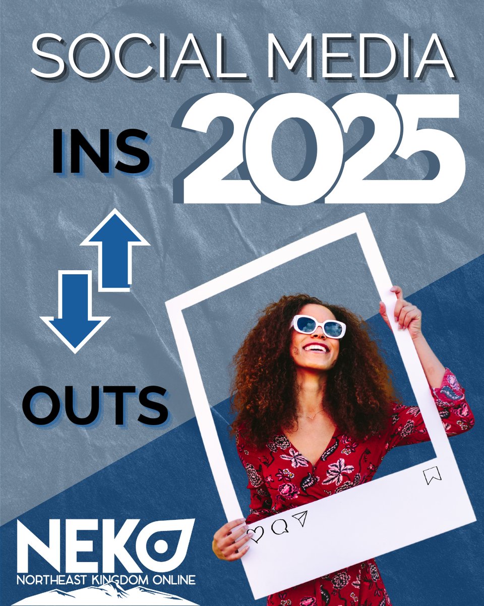 NEKOVermont's tweet image. Here's what we're embracing and what we're ditching in 2025 on social media 👇

⭐️ INs 
🙌 Community engagement
🙌 Thoughtful planning
🙌 Optimizing profiles

👎 OUTs:
❌ Posting and ghosting
❌ Randomly and sporadically posting
❌ Not including keywords in bio