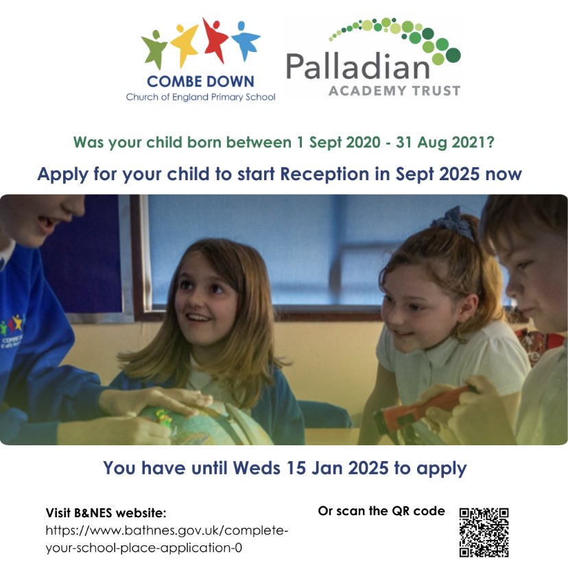 Apply for your child to join our wonderful Reception class! <a href="/PalladianTrust/">Palladian Academy Trust</a>