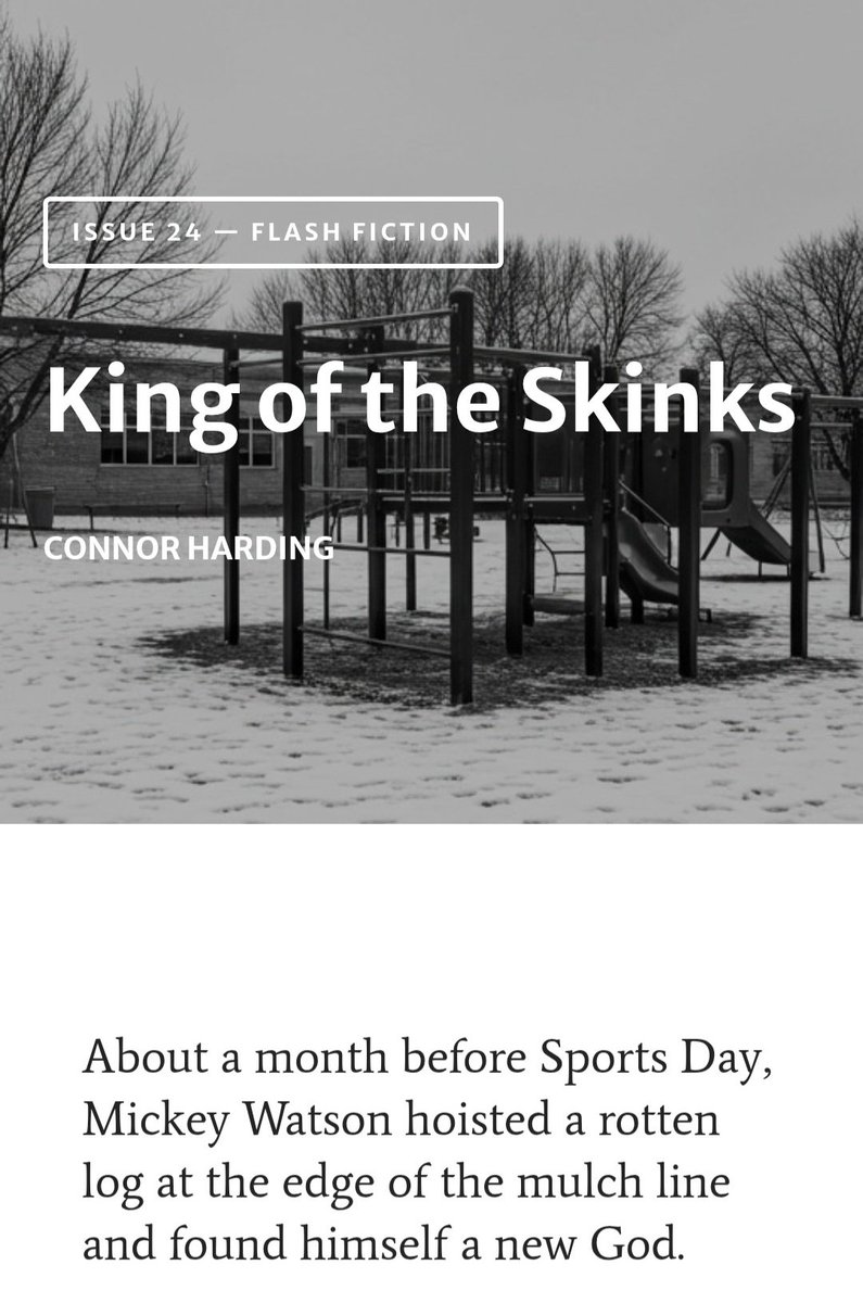 New funky little lizard story out today with <a href="/BarrenMagazine/">Barren Magazine</a>!

Give it a read over on their website:

barrenmagazine.com/king-of-the-sk…