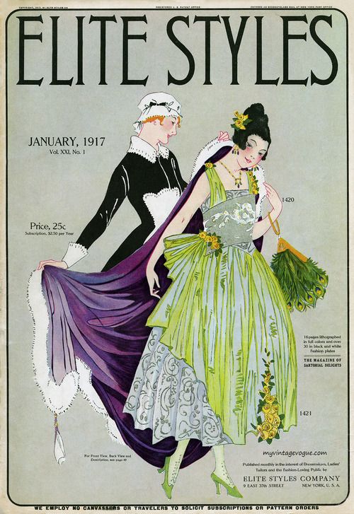 Front cover of Elite Styles, January 1917.