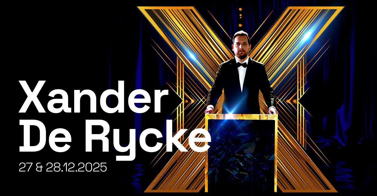 NIEUW! @xanderderycke pakt het groots aan voor de 10e verjaardag van ‘Houdt Het Voor Bekeken’. Op 27 en 28 december kan je hem aan het werk zien in het Sportpaleis. Tickets vanaf 9 januari, 10u. 👏

🎟 ow.ly/rvz750UAmcO

#XanderDeRycke #Show #FriendsForLive  #Tickets