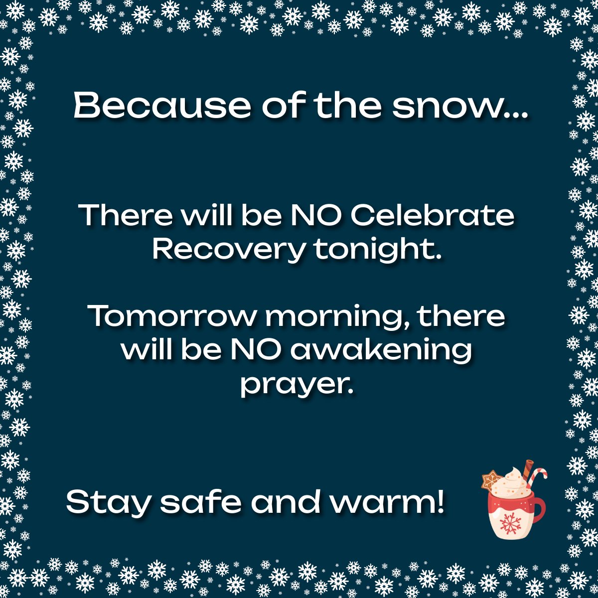 RiverStoneVA's tweet photo. Snow notice! https://t.co/ATfG57knhx