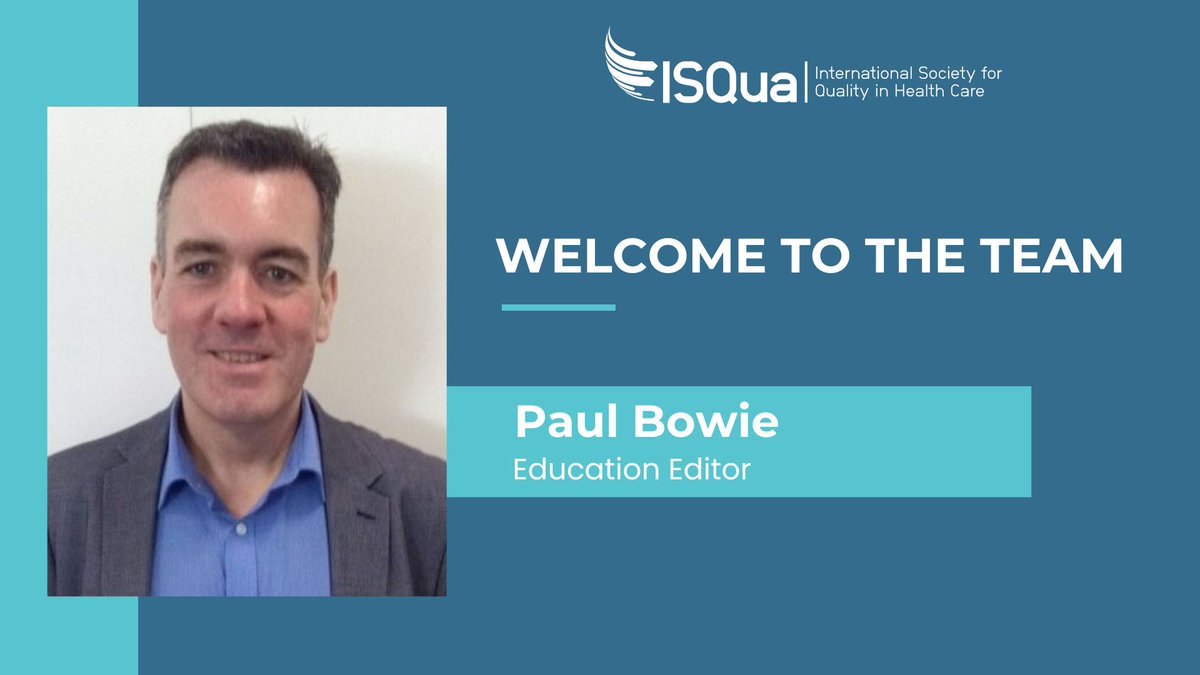 ISQua's tweet photo. Excited to welcome Paul Bowie as ISQua’s new Education Editor! 🎉
With 30+ years in patient safety, 200+ publications, and global expertise in healthcare quality, Paul will elevate our educational impact.
Welcome aboard, Paul! 👏
#PatientSafety #ISQua https://t.co/64bv5Vd2KX