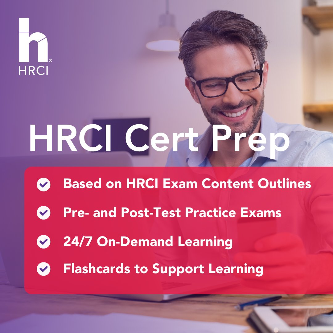 HRCI_Official's tweet image. Start 2025 with confidence with HRCI Cert Prep 📚✨! Enjoy 24/7 access to videos, flashcards, full-length practice exams, and more. Prepare anytime, anywhere, and boost your test-taking confidence. 

🔗ow.ly/HJIS50UAmgw

#HRCI #ExamPreparation #HRCertifications