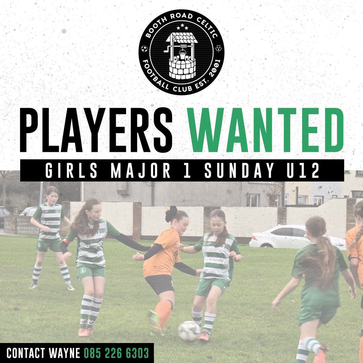 Booth Road Celtic FC (@booth_road) on Twitter photo Our amazing under 12s girls team are looking to add to their squad this January so please feel free to contact Wayne if interested or for further details 🍀🍀
<a href="/DDSL_Official/">DDSL Grassroots</a> <a href="/EasternWFL/">Eastern Womens Football League</a> <a href="/FAIWomen/">FAI Women</a> Our amazing under 12s girls team are looking to add to their squad this January so please feel free to contact Wayne if interested or for further details 🍀🍀
<a href="/DDSL_Official/">DDSL Grassroots</a> <a href="/EasternWFL/">Eastern Womens Football League</a> <a href="/FAIWomen/">FAI Women</a>