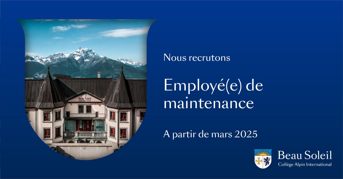 BeauSoleil_ch's tweet image. Nous #recrutons
Vous avez de l'expérience dans les travaux d'entretien et de réparation, et en particulier la menuiserie ? Ce poste est fait pour vous!
Pour plus d'informations 👉 beausoleil.ch/fr/employe-de-…
#opportunitédecarrière #CollègeBeauSoleil