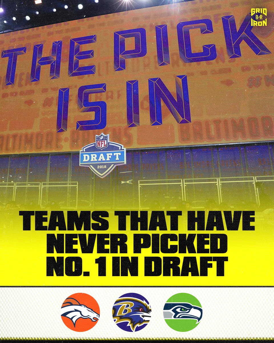 Titans are drafting first overall for the third time in their history.

Only three teams have never picked No. 1 in the draft: