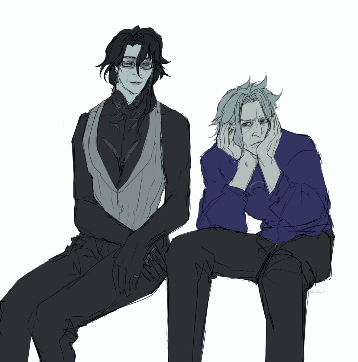 snekoden's tweet photo. judgingly chilling together
#dottolone redraw of my fav old sketch https://t.co/jFRQhAtJo0