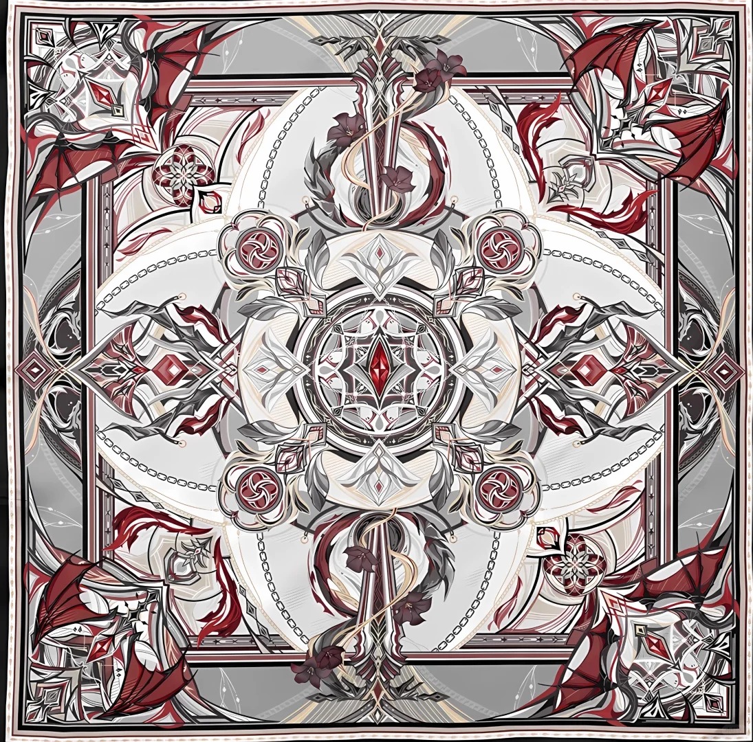 The LADS Character Impression Silk Scarf Patterns are Here🟥! cr