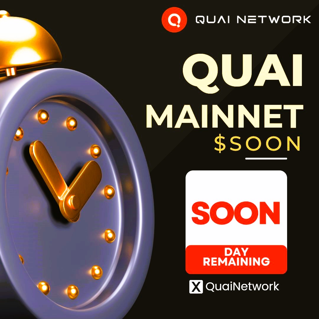 saragallo14's tweet photo. 🚀 $QUAI Network Mainnet Pre-Access is LIVE! 🌐
Be part of the blockchain future! 🚦 Quai’s Mainnet Pre-Access is now open, giving you the chance to be among the first to experience and shape this innovative ecosystem.

Full details and access: https://t.co/z15sWCQb7A

💡 Highlights of Pre-Access:
• Test groundbreaking features of the network.
• Contribute to the development of Quai’s ecosystem.
• Assist in strengthening Mainnet stability.
• Join today!

Don’t miss out on being a Web3 pioneer! ✨