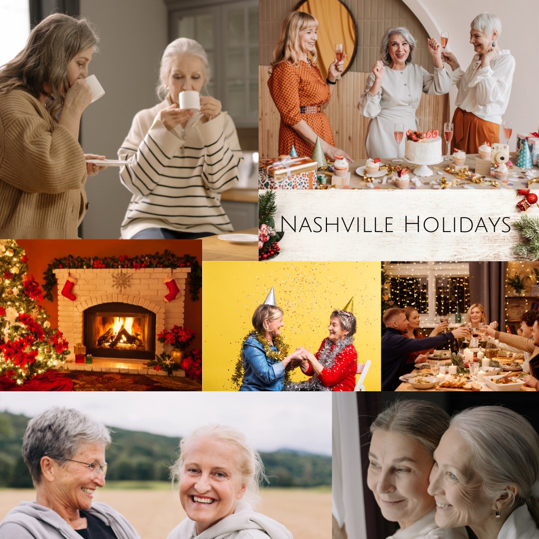 A mood board for my current WIP...Nashville Holidays follows the story of Mama Jane and Rosslyn's love. Two women falling in love and building a life at an older age. This book is sweet and heartfelt with low angst/ low drama. #lesfic #lesbianfiction 
#sapphicfiction #sapphicread