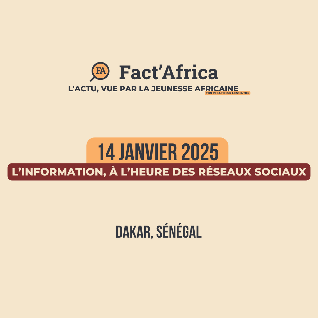 Fact’Africa organise sa conférence sur "L’Information à l’heure des réseaux sociaux"

À l’ère numérique, l’information circule à une vitesse inédite, mais cette rapidité pose aussi des défis majeurs. C’est pourquoi nous avons rassemblé journalistes, blogueurs et chercheurs venus