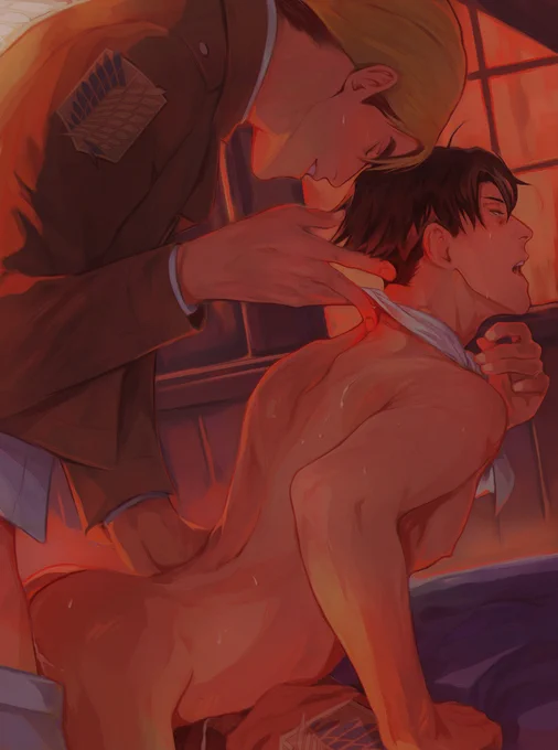 What are you hiding there, Levi?...#eruri #エルリ 
