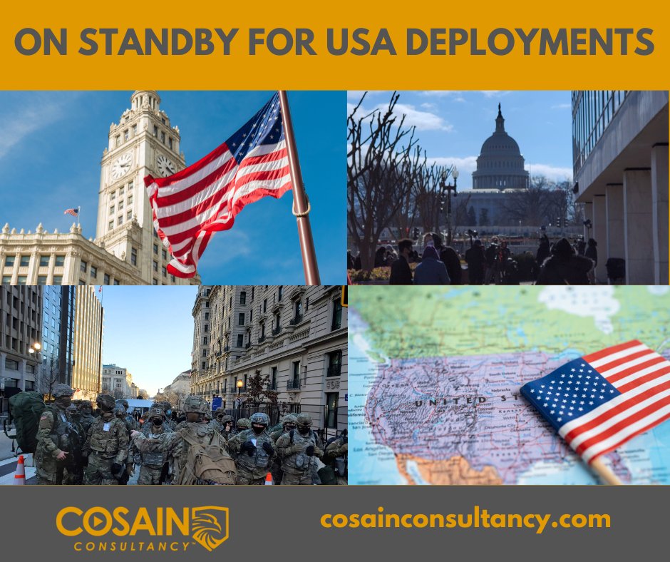 MSAs on Standby for the USA Presidential Inauguration 
#CosainConsultancy is proud to once again support the media at the upcoming USA presidential inauguration. cosainconsultancy.com
#MediaSafety #JournalismProtection #PresidentialInauguration  #NewsSafety #RapidResponse #MSA
