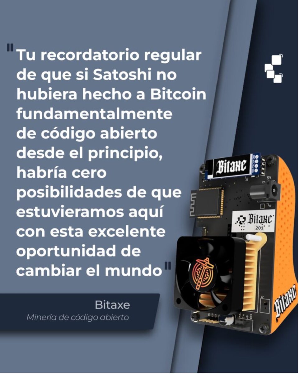 CriptoNoticias's tweet image. Skot – creador de Bitaxe

⛏️ El pseudónimo creador de los mini #mineros de Bitcoin cambió el juego de la #minería a pequeña escala. En un momento en que la minería se encuentra dominada por grandes compañías, estos mineros de código abierto nos recuerdan que el corazón de la…