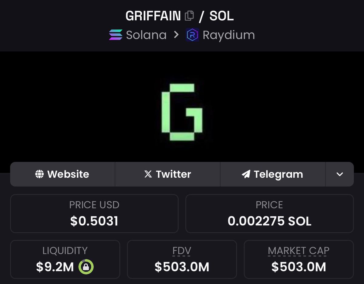 #GRIFFAIN doesn’t care if your in or out

It’s sending to Valhalla with or without you

Billions is written in the books

500m smashed