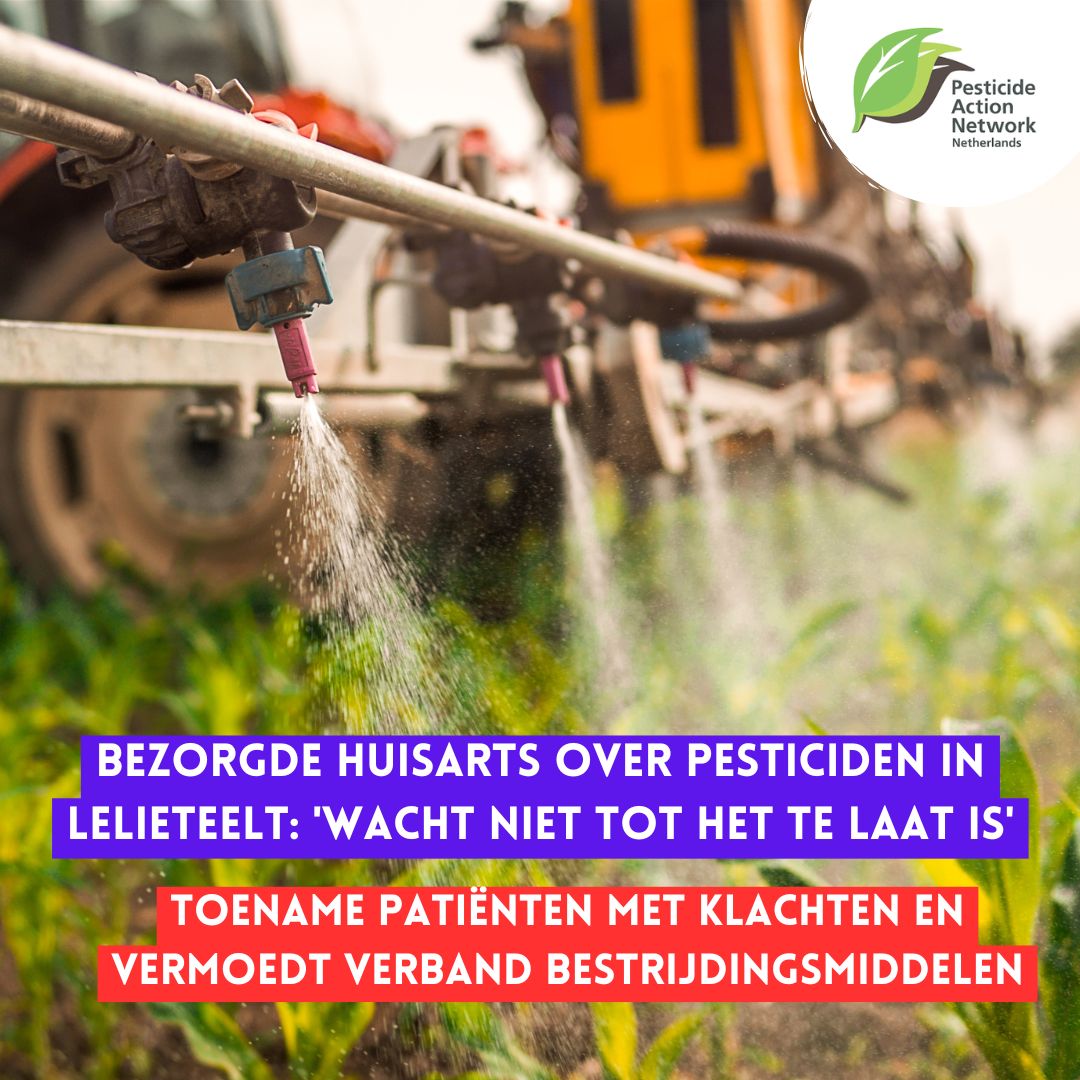 Bezorgde huisarts over gebruik pesticiden in lelieteelt: 'Niet wachten tot het te laat is'. Huisarts de Vries merkt in zijn praktijk een toename van patiënten met klachten en vermoedt een verband met pesticiden, bijvoorbeeld in de lelieteelt in de regio

pointer.kro-ncrv.nl/bezorgde-huisa…