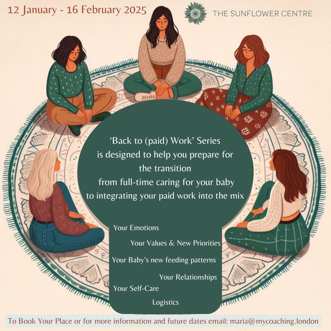 contact Maria at maria@mycoaching.london 
#returningtowork #returningtoworkafterbaby #returningtoworkblues #returningtoworksfterkids
#returningtoworkmum