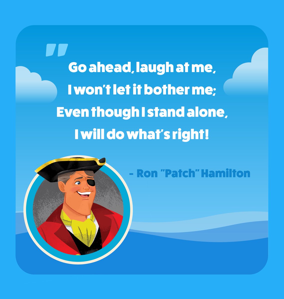 PatchAdventures's tweet image. I Will Do What’s Right!
Words &amp;amp; Music by Ron (Patch) Hamilton From the Patch the Pirate Adventure: 
Kidnapped on I-Land  Listen today on the Patch Plus app! 📱

#PatchThePirate #PatchAdventure #PatchApp #PatchPlusApp #MajestyMusic