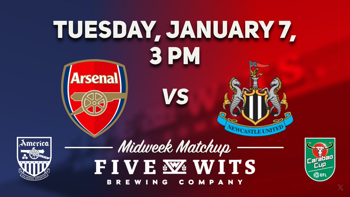 The quest for the Carabao Cup continues for an early Midweek Matchup as the Gunners are at Home against Newcastle United Tuesday, January 7 at 3 PM.
#coyg
#chattanooga
#chattanoogatn
#chattanooga_fun
#chattanoogatennessee
#chattanoogagooners