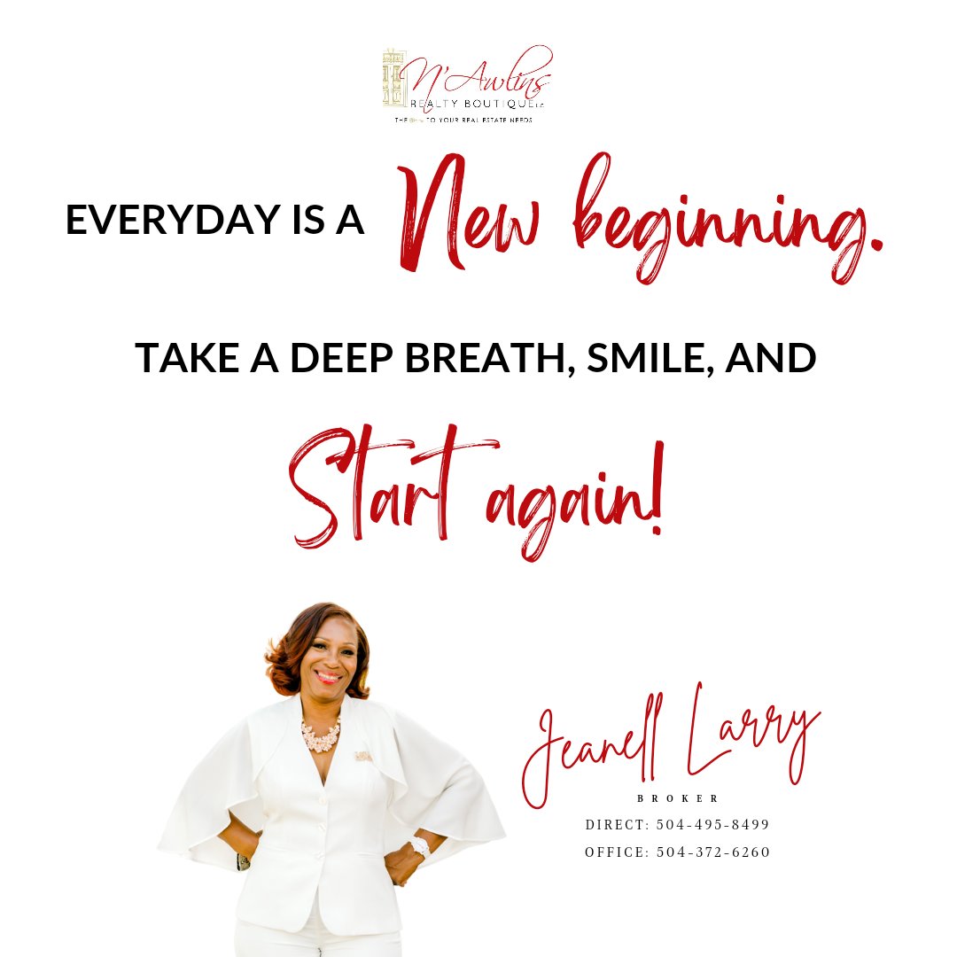 NawlinsRealty's tweet photo. #motivationmonday #justdoit #makeithappenmonday #nawlinsrealtyboutique #nolarealtor #neworleansrealtor #realtor #realtorlife #monday #motivational #realtorforlife #neworleans #garealtor #alpharettarealtor #atlrealtor https://t.co/PaBfeql9YZ