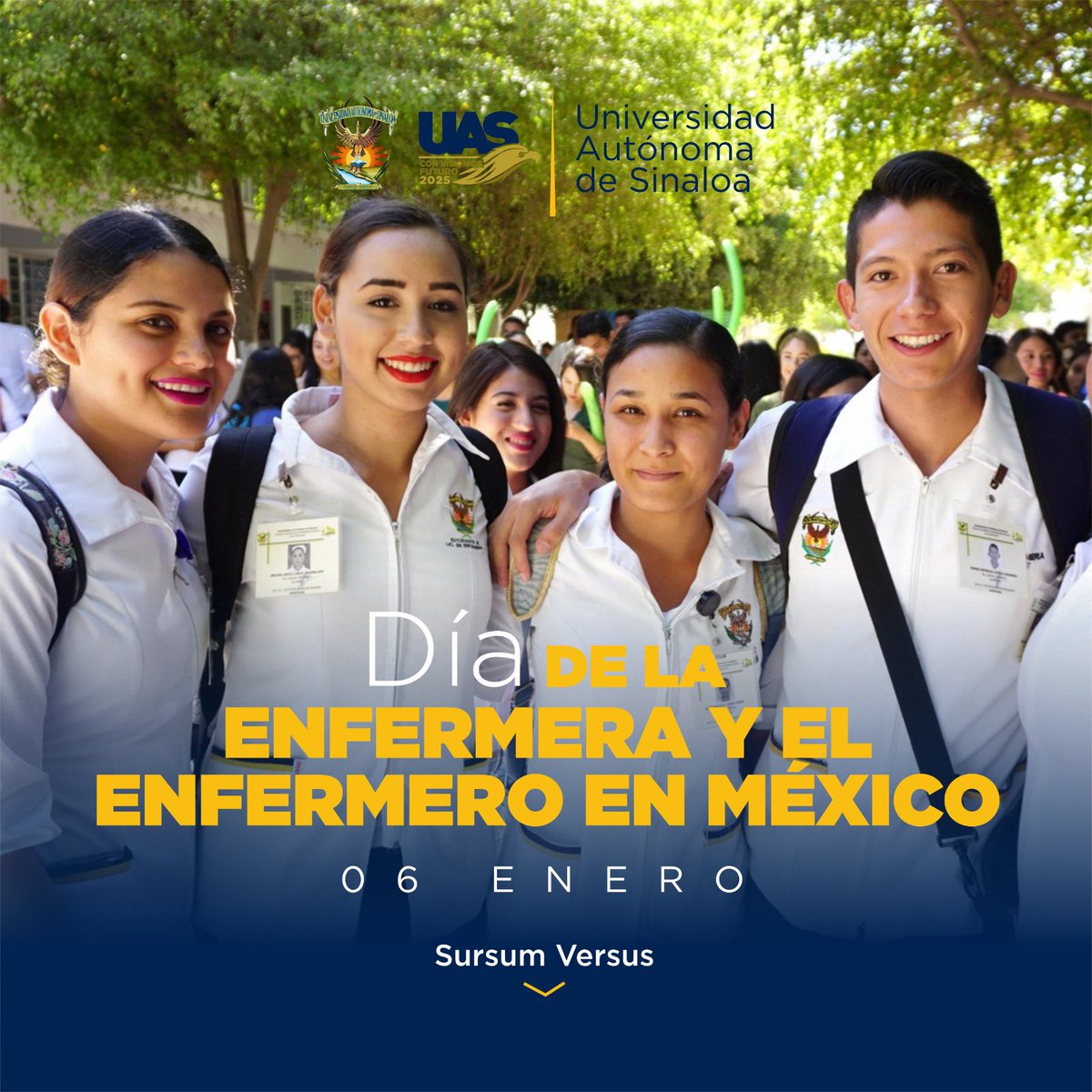 uasoficialmx's tweet photo. ¡Felicitaciones a todas y todos los #enfermeros en su día!👩🏻⚕️🧑🏻⚕️
Su trabajo es fundamental para la salud y el bienestar de nuestra sociedad. Agradecemos su dedicación, compasión y profesionalismo.
#OrgulloUAS https://t.co/yZUD2TIEc2