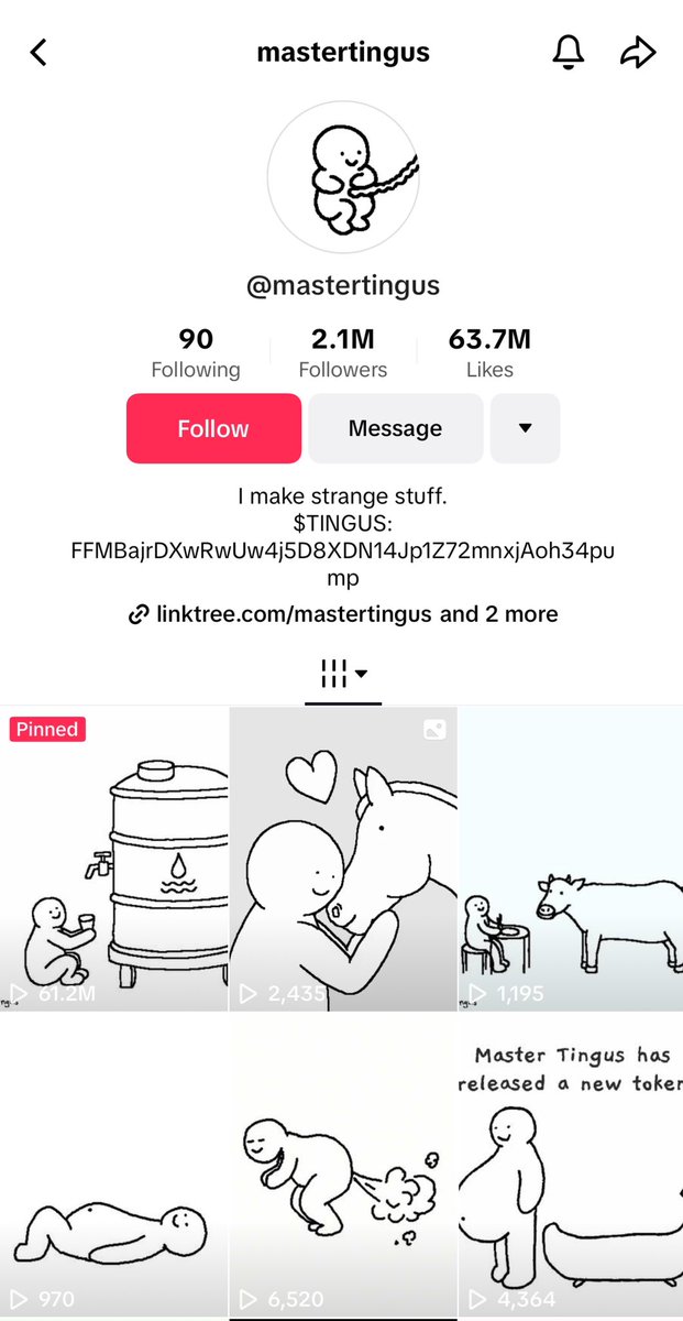 Anil830800's tweet photo. GM, please check out $TINGUS 🔥

FFMBajrDXwRwUw4j5D8XDN14Jp1Z72mnxjAoh34pump

Undervalued #memecoin on #SOL sub 300K MC 🚀🚀

@mastertingus the artist is already famous on socials ---
TikTok: https://t.co/ED1zue8QVa
IG: https://t.co/7jXhfyT0L9
Discord: https://t.co/mMoq87w4sk
More: https://t.co/ScLD4fiQIZ