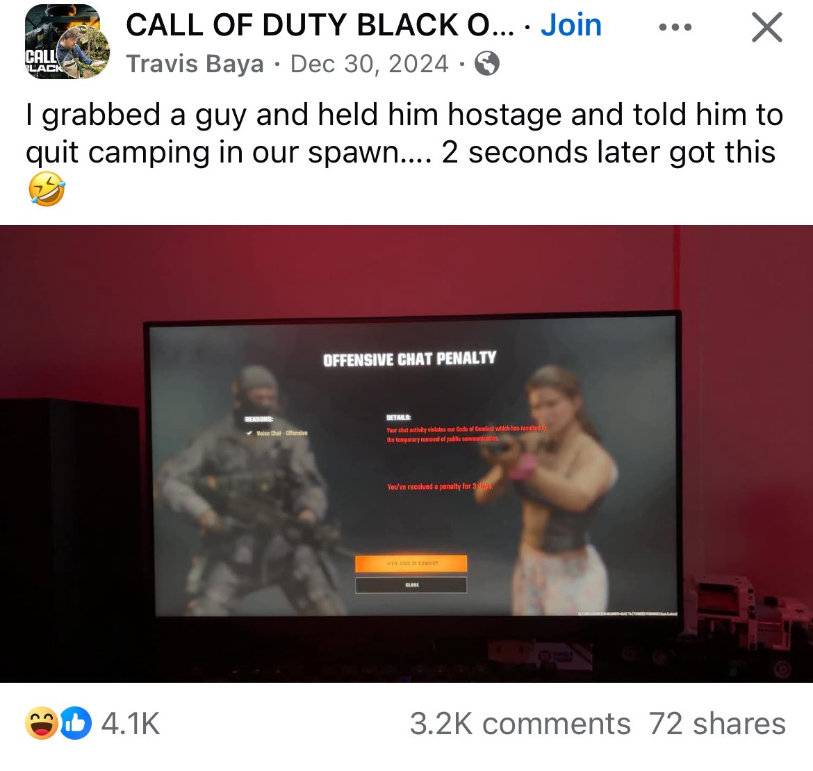 max_xavy's tweet photo. @Activision @BO6CODInformer  @CallofDuty  now what the f^k is this you telling me this guy got banned for simple game chat nothing offensive but bc someone can multi spam report yall system don’t even investigate. FIX THAT TRASH GAME AI https://t.co/QLXP5FxuH1
