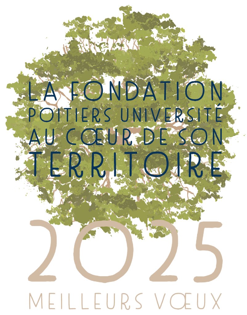 🎉 La Fondation Poitiers Université vous présente ses meilleurs vœux pour 2025 !