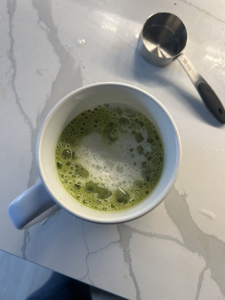 EllyDeLaBoozer's tweet photo. Didn’t mean to make a heart but I did. #matchamonday https://t.co/Mhf6gCfMvy