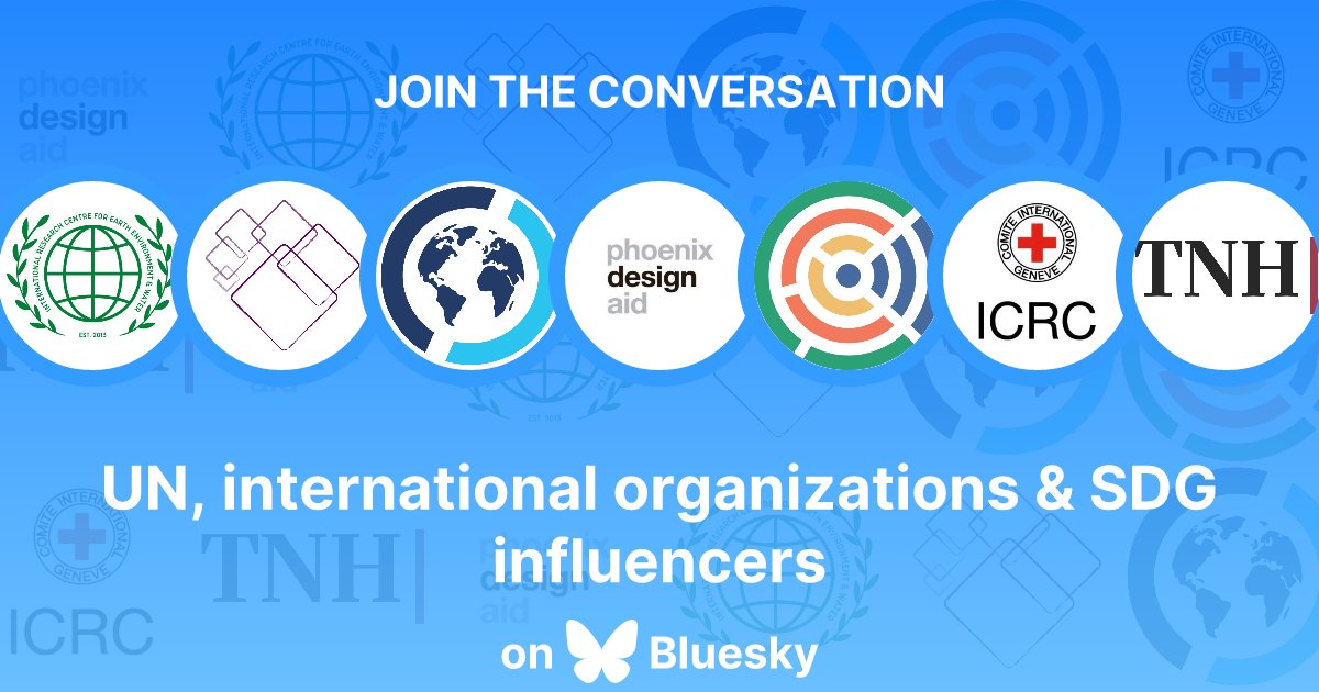 New #starterpack

UN, International organizations &amp; SDG influencers to follow ! 

👉go.bsky.app/K444C2k 🕊️

#SDGinfluencers
With <a href="/IRENA/">IRENA</a> <a href="/AdamRogers2030/">Adam Rogers</a> <a href="/GaelleMogli/">Gaelle Mogli</a> <a href="/UNGeneva/">United Nations Geneva</a> <a href="/WHO/">World Health Organization (WHO)</a> <a href="/UNDP/">UN Development</a> <a href="/UN_Women/">UN Women</a> <a href="/ConnectAID_fr/">ConnectAID</a> <a href="/MelissaFleming/">Melissa Fleming 🇺🇳</a> <a href="/ICRC/">ICRC</a> <a href="/UNOCHA/">UN Humanitarian</a> <a href="/KentPage/">Kent Page</a> <a href="/EduCannotWait/">Education Cannot Wait</a> <a href="/UNICEF/">UNICEF</a>